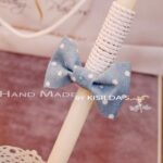 Easter Candle with Bow Tie