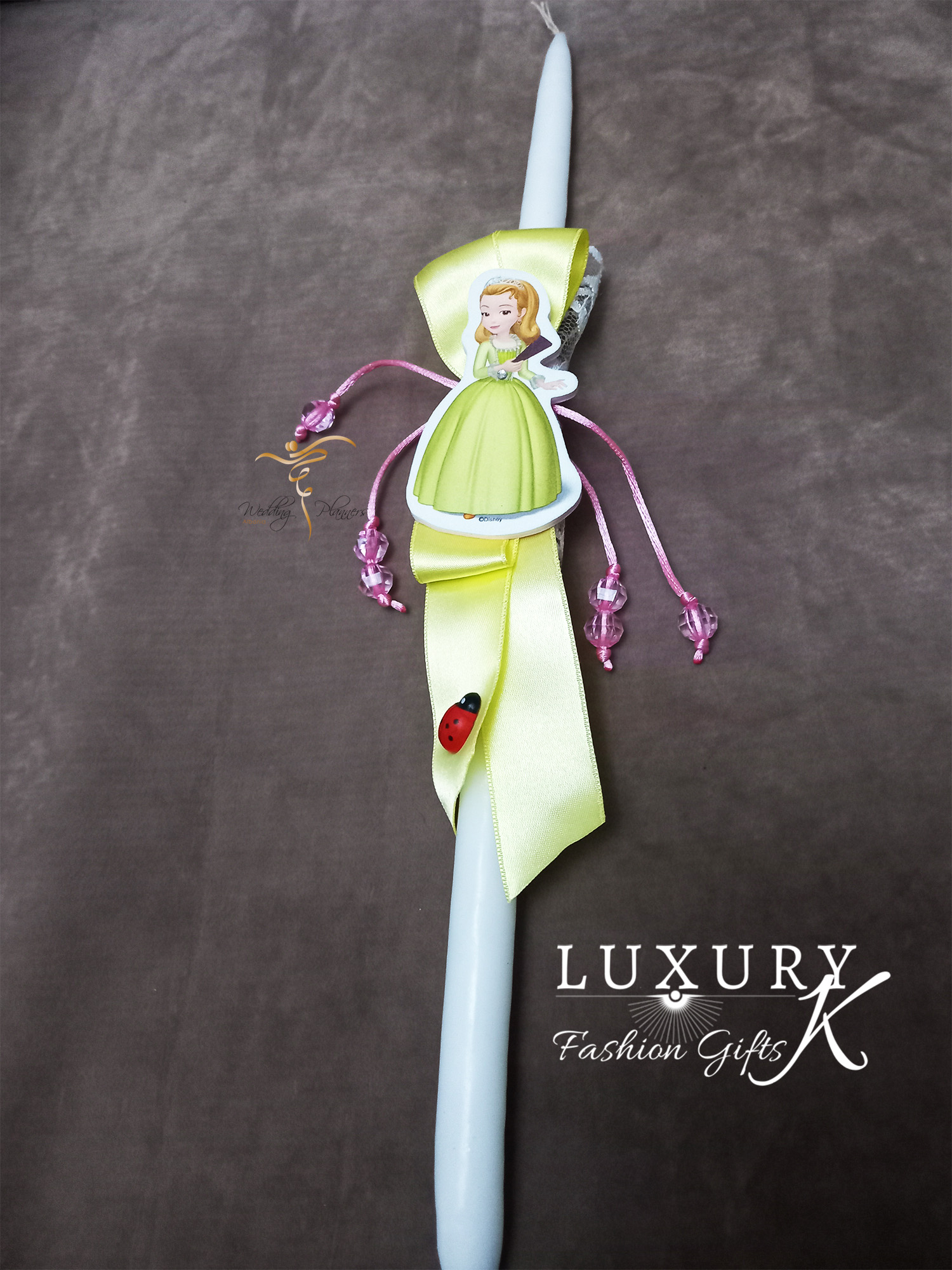 Easter candle with princess.1