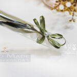Confetti - Glass cylinder & olive leaf 100% natural