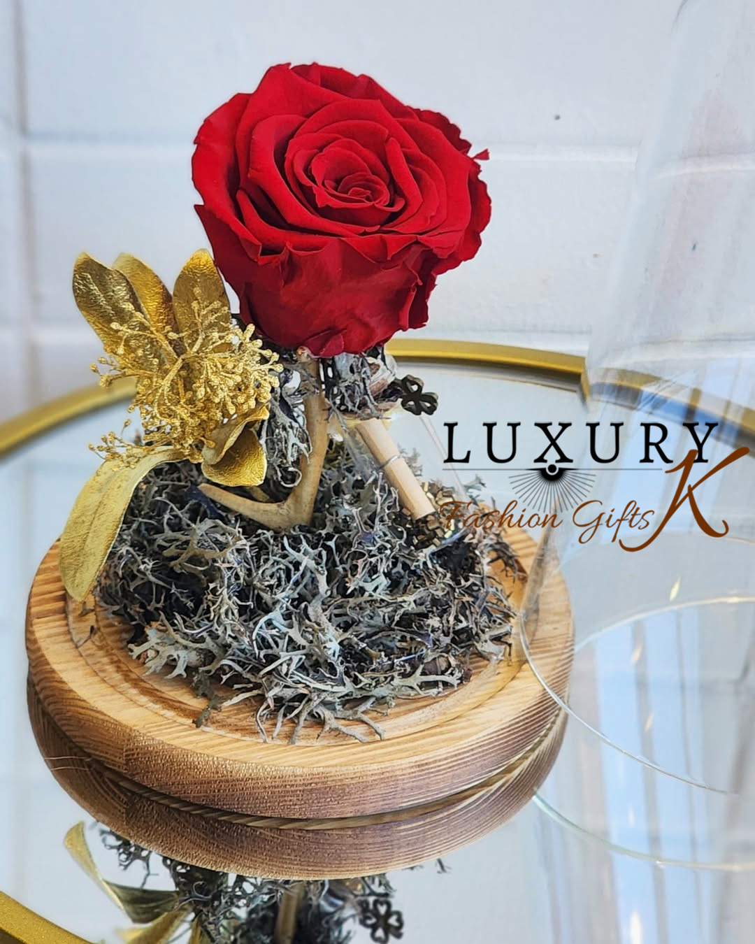 Trëndafil i Balsamosur & Detaje Gold